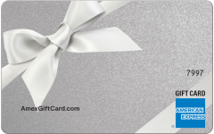 American Express Silver Ribbon Gift Card
