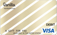 Gold Diagonal Visa Gift Card